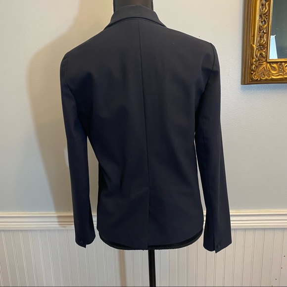 GAP Womens Blazer Size 6 Navy Blue One Button Closure - Picture 6 of 9
